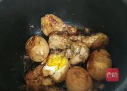 Illustration of how to make chicken legs and eggs in rice cooker 5
