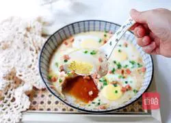 Illustrated recipe for lazy steamed eggs 10