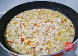 Illustration of how to make minced meat tofu 27