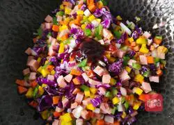 Illustration of how to make fried rice with seasonal vegetables 7