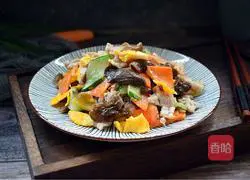 Illustration of how to make Mushu Pork 24