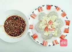 Illustration of how to make garlic vermicelli, crab fillet and steamed shrimp 5