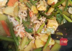 Illustration of how to make dry pot fish 9