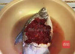 Braised Illustration of how to cook bream 3