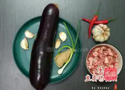 Illustration of how to make fish-flavored eggplant (family version) 1