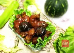 Illustration of braised pig trotters 16