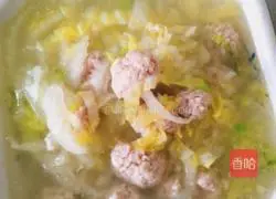 Illustration of how to cook meatballs with cabbage 6