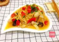 Illustration of how to make stir-fried three mushrooms 6