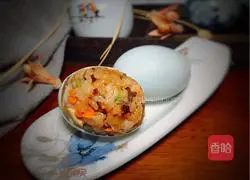 Illustration of making glutinous rice eggs 12