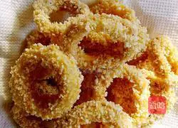 Illustration of how to make crispy fried squid rings 9