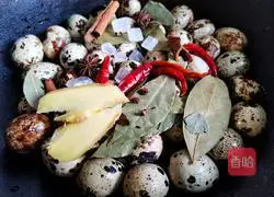 Illustration of how to make spiced braised quail eggs 7
