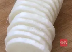 Illustration of how to make steamed radish 3