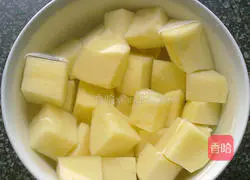 Illustration of how to make curry potato and beef 1