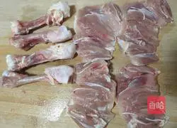 Illustration of grilled chicken leg skewers 2