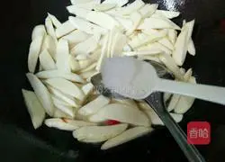 The fried pork slices with wild rice Illustration of how to do it 8