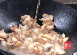 Illustration of how to make fried pumpkin with pork belly 7