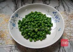 # steamed vegetables# Steamed peas recipe illustration 1
