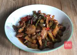 Eggplant Illustration of how to make fried pork belly 17