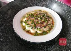 Illustration of how to make steamed tofu with shrimps 10