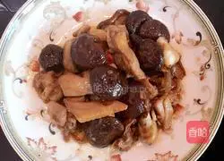 Illustration of Braised Chicken with Mushrooms 8