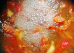 Illustration of how to make tomato and pickled fish 5