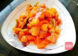 Illustration of how to make pineapple sweet and sour pork 12