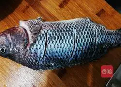 Illustration of how to make stewed tilapia with frozen tofu 1