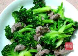 Illustration of how to make fried pork slices with broccoli 5