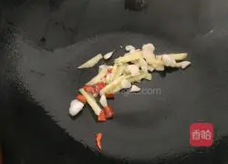 Illustration of how to make enoki mushroom vermicelli 2