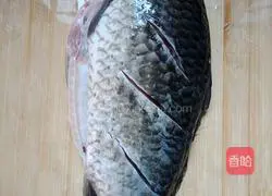 Illustration of steamed crucian carp 2