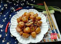 Illustration of how to make minced meat and small potatoes 8