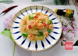 Illustration of how to make shrimp and baby cabbage 10