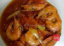 Illustration of how to make tomato-based shrimp 3