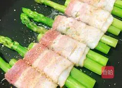 Illustration of American bacon-fried asparagus 6