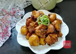 Chestnut roasting Illustration of how to cook chicken 10