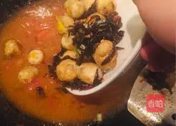 Illustration of tomato braised quail eggs 17