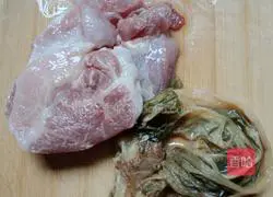 # Steamed Vegetables#Meicai Steamed Pork Patties Recipe Illustration 1