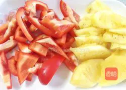 Illustration of how to make fried duck gizzards with pineapple 1