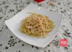 Illustration of how to make vinegar-coated potato shreds 8