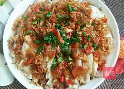 Illustration of how to make steamed eggplant with winter vegetables and dried shrimps 8