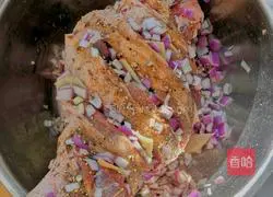 raw Illustration of roasting leg of lamb 1