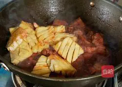 Illustration of how to make roasted pork with orchid dried beans 7