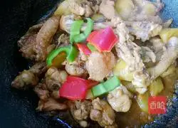 Potatoes Illustration of how to make braised chicken 10