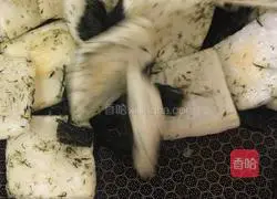 Illustration of how to make moss rice cake 11