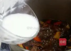 Illustration of braised beef brisket with carrots 10