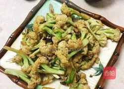 Illustration of how to make organic cauliflower fried meat 6