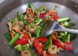 Illustration of stir-fried large intestine 7