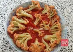 Illustration of how to make fried cauliflower with tomatoes 9