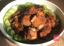 Illustration of how to make steamed pork ribs with black bean sauce 15