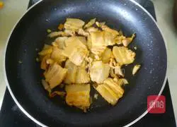 Illustration of how to make fried snow peas with pork belly 8